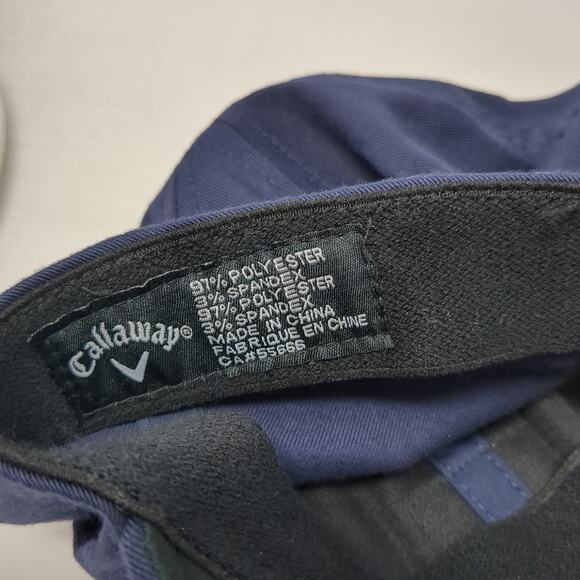 Callaway Est. 1982 Fitted Baseball Cap Blue XL Embroidered Vented Holes 6 Panel - Picture 10 of 10